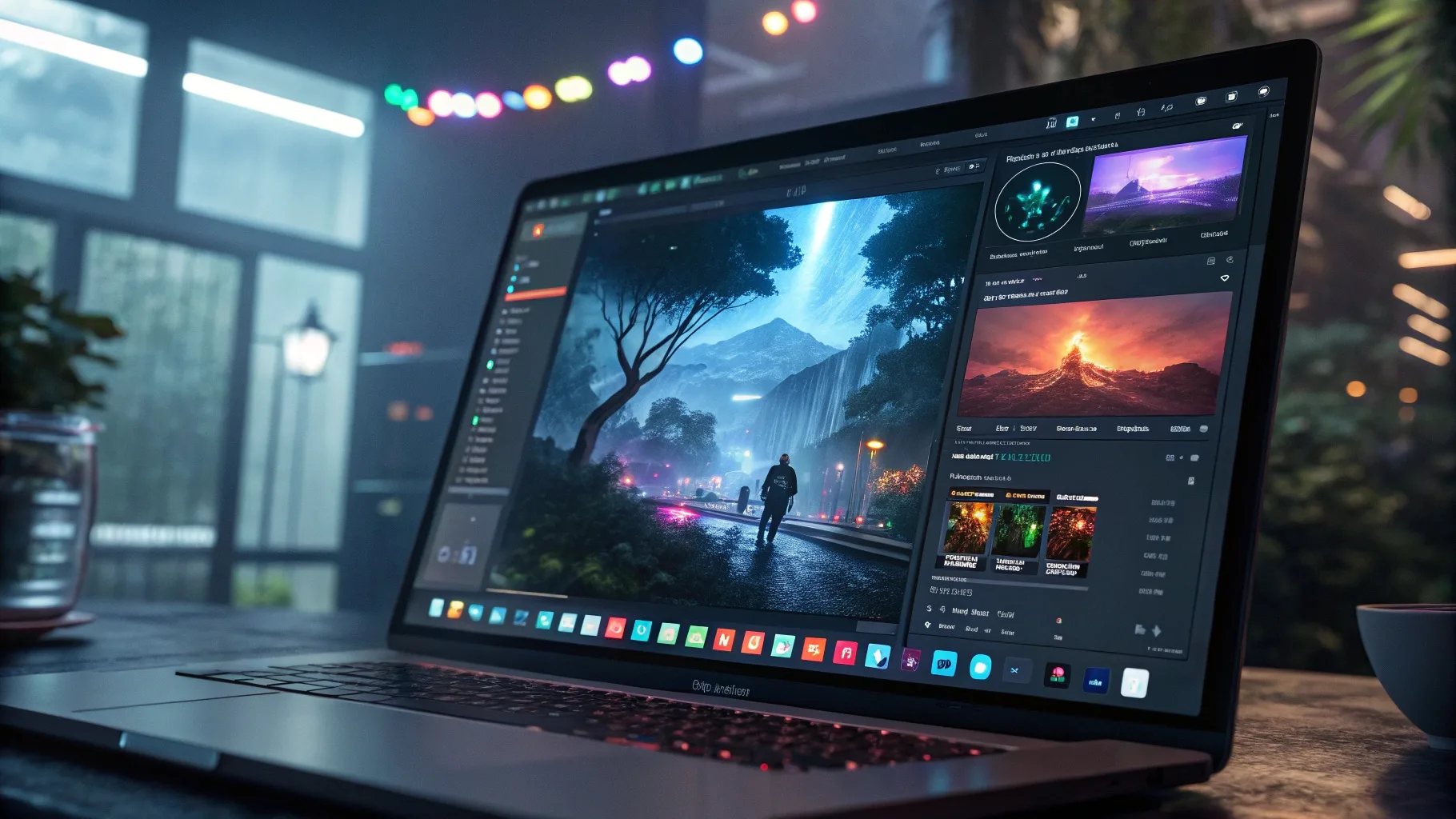 컴퓨터 화면에 Firefly AI 인터페이스