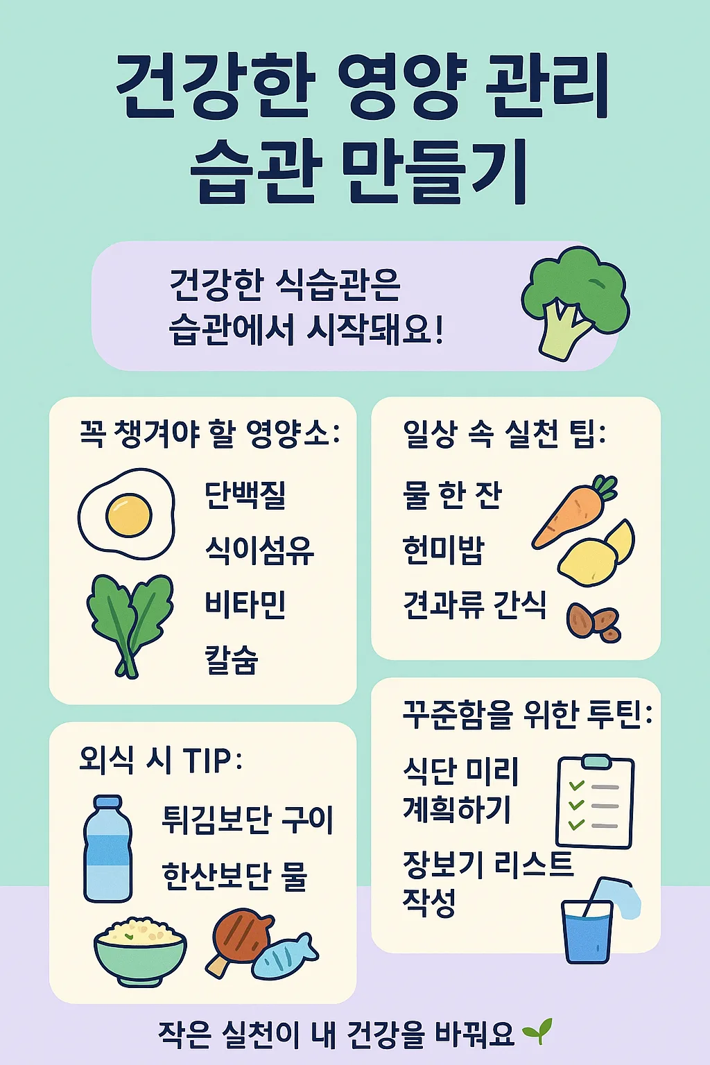 건강한 영양 관리 습관 만들기 – Health & AI Insight