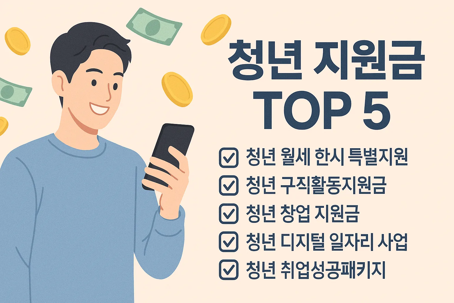 청년 지원금 TOP 5
