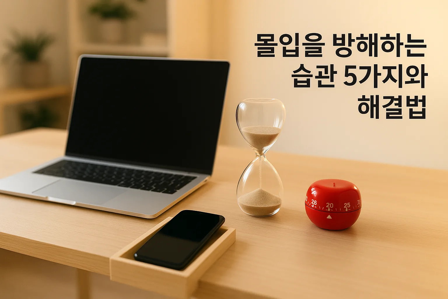 몰입을 방해하는 습관 5가지와 해결법